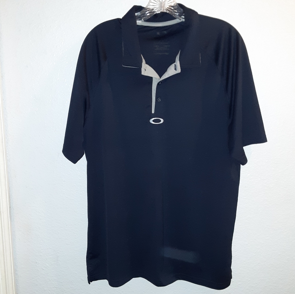 Oakley blue polo shirt